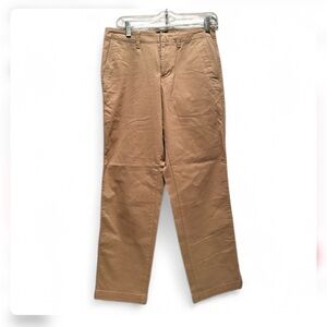 Lands End Women's Khaki Cotton Pants Sz 4 Interview Office Preppy‎